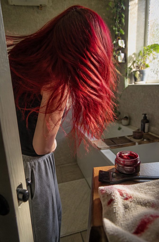 Arctic Fox semi-permanent red hair color in a jar