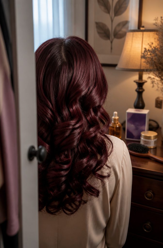 Dark & Lovely Crimson Moon hair color box with conditioning ingredients