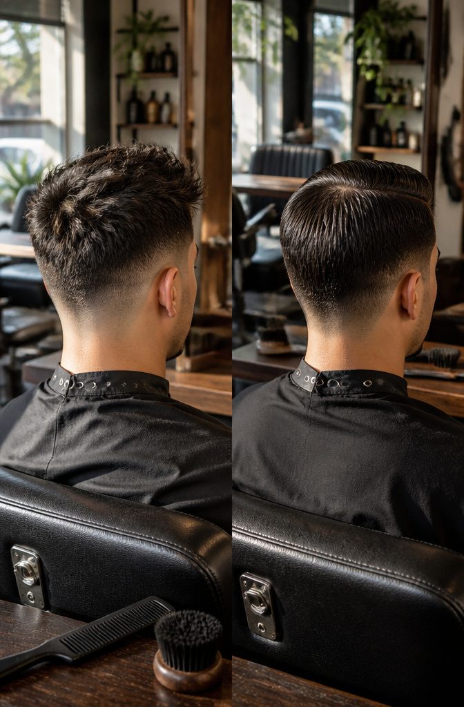 Non-layered hair cut close to the head with a neat outline